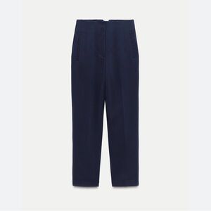 BRAND NWT Zara High Waisted Navy Dress
Pant - Size S